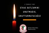 02.07.1993 Sivas Katliamında yitirdiğimiz canlarımızı saygı ve sevgi ile anıyoruz.