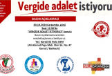 “Vergide Adalet İstiyoruz”da 34.hafta