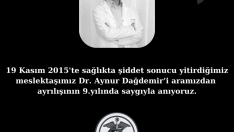 Dr. Aynur Dağdemir’i saygıyla anıyoruz.