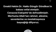 Vefat ve Başsağlığı