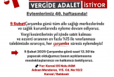 Vergide ve gelirde adalet eylemleri 46.hafta