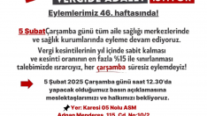 Vergide ve gelirde adalet eylemleri 46.hafta