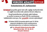 Vergide ve Gelirde Adalet İstiyoruz 47.hafta