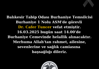 VEFAT VE BAŞSAĞLIĞI