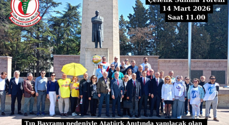 14 Mart Tıp Bayramı Çelenk Sunma Töreni